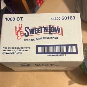 Sweet'N Low Zero Calorie Sweetener Box
